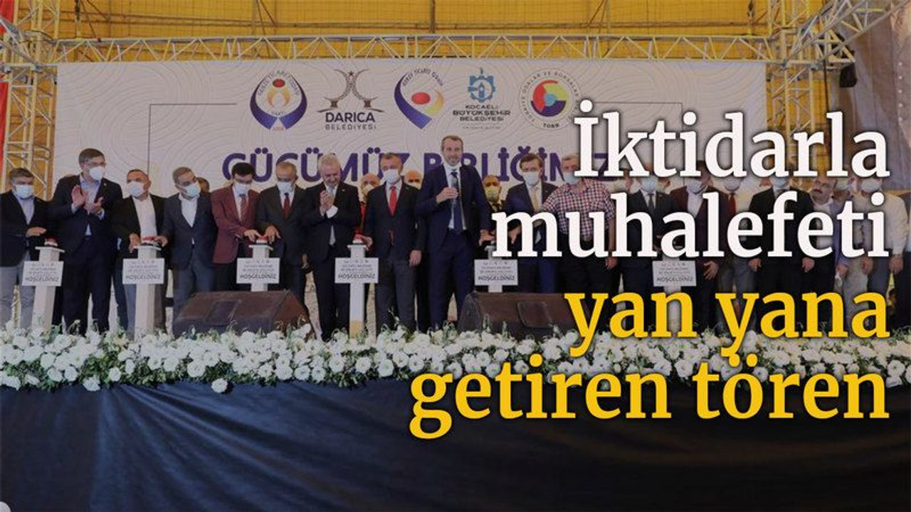 İktidarla muhalefeti yan yana getiren tören